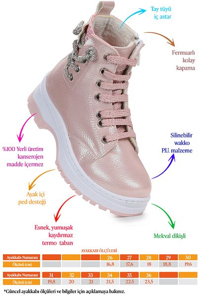 Kiko Kids Thermo Sole Girl's Boots 621 Vakko Stoned