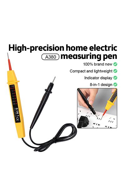Choice A380 8-in-1 High Precision Home Use Electric Tester 6-380v Led Display Inspection And Maintenance...