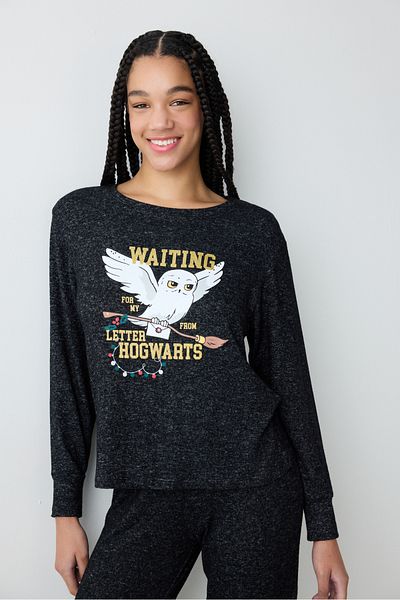 Penti Sada pyžama Harry Potter Bradavice černé kalhoty