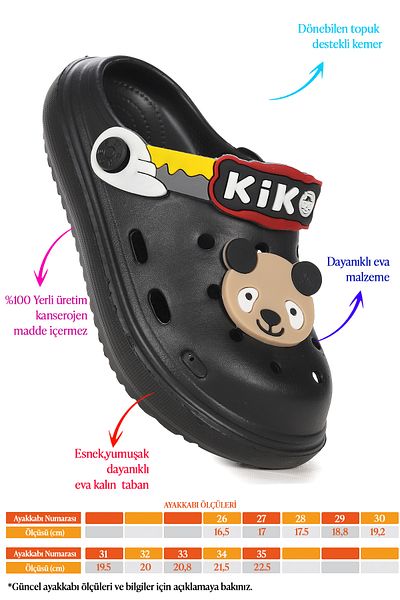 Kiko Kids Eva Beach Pool School Creșă Băieți Papuci Twg 755-1