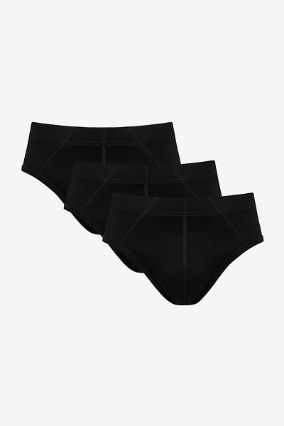 Penti Basic Tape Schwarzes 3-teiliges Slip-Höschen