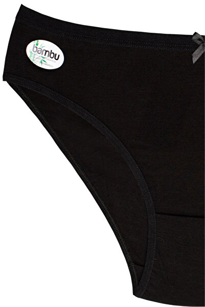 BUTİK1AVM Chiloți de damă din bambus Mărimea PLUS TALIE ÎNALTĂ 100% Bambus Ultra elastic Textura moale 4 buc.