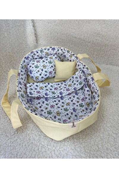 Handmade Oyuncak Bebek Beşiği Seti