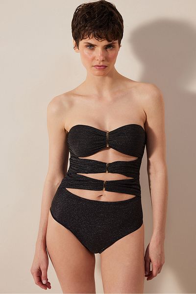 Penti Dora Strapless Glitter Multicolor Swimsuit