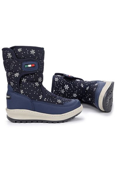Kiko Kids lp 708090   Cizme de zăpadă pentru fete cu model de zăpadă