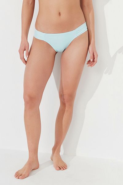 Penti Partea de jos de bikini hipkini de bază albastru deschis