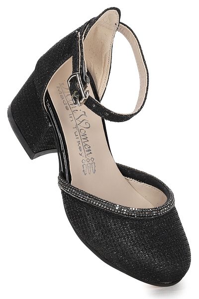 Kiko Kids Вечерни сандали с токчета Ressa Çupra Stoned за момичета, 5 см