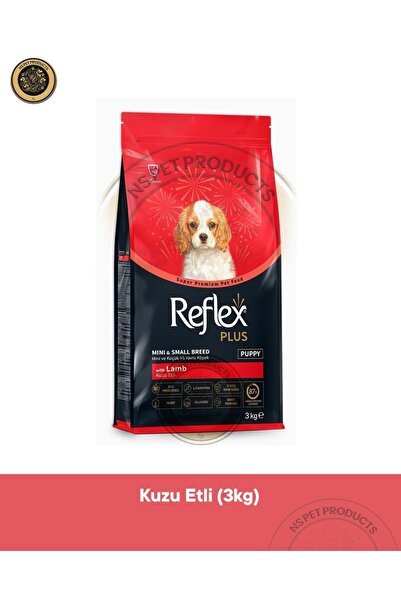 Reflex Plus Kuzu Etli Mini ve Küçük Irk Yavru Köpek Maması 3 Kg