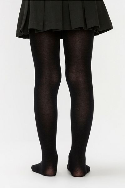 Penti Black Girls' Bamboo Pantyhose