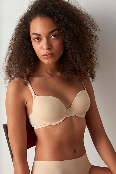 Penti Sutien fără căptușeală cu sârmă color nud