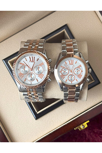 Tulpar Couple Wristwatch Metal Cord Analog Dear Watches in Special Box