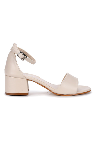 Kiko Kids Sheila Skin Daily Girl's 4 cm Heeled Sandals Evening Dress Shoes