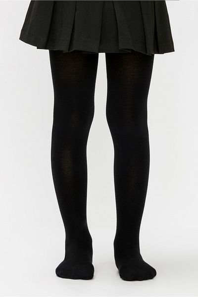 Penti Black Girls' Bamboo Pantyhose
