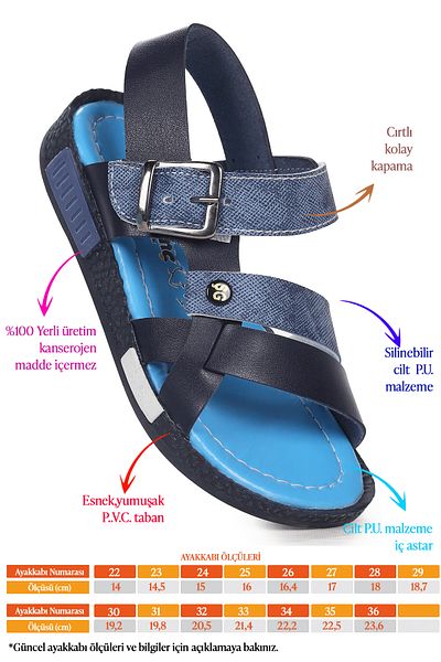 Kiko Kids Sandale Băieți Şb 2517-26