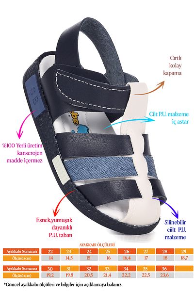 Kiko Kids Sandale Băieți Şb 2479-87