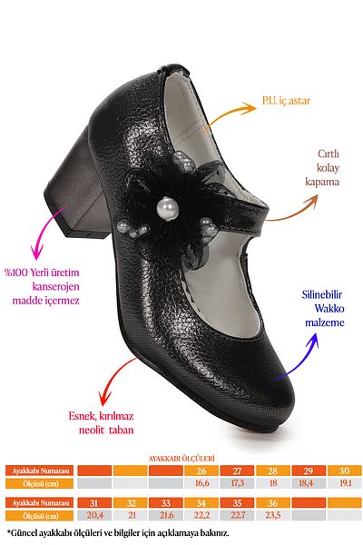 Kiko Kids Angelina Vakko Daily Pantofi de seara cu toc de 4 cm pentru fete