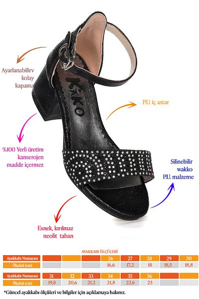 Kiko Kids Heidi Cracked Daily Fetiță Sandale Cu Toc 3 Cm Pantofi Rochie De Seară