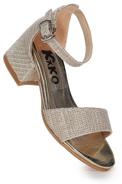 Kiko Kids Sandale cu toc de 3 cm Alexa Daily pentru fete