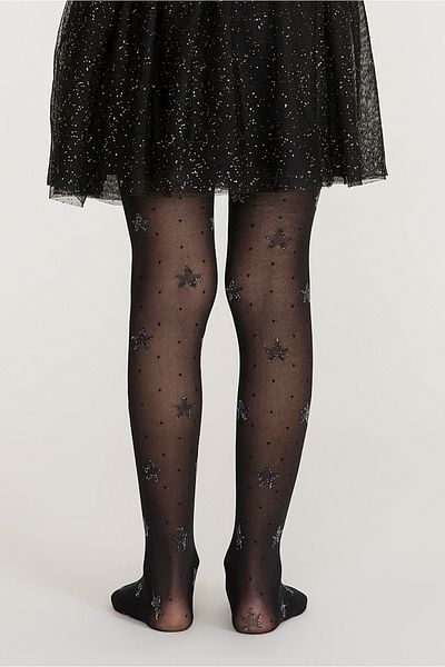 Penti Black Pretty Starpoint Pantyhose