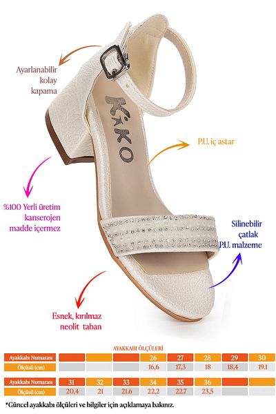 Kiko Kids Elinor Cracked Daily Fata Copil Toc 3 Cm Sandale Pantofi Rochie De Seara