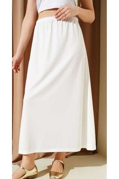 MissPul Women's Skirt Bottom Lining White