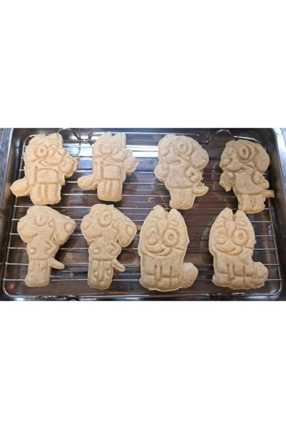 Generic Brand Set of 5 Bluey Themed Cookie Molds