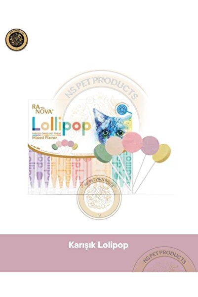 Genel Markalar Ranova Kediler İçin Karışık Lezzetli Lolipop 15x1,4 gram – Ödü...