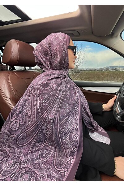 Genel Markalar Retro Desen Şal - Mor