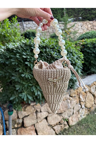 Luna Design İstiridye Örgü Çanta keseli