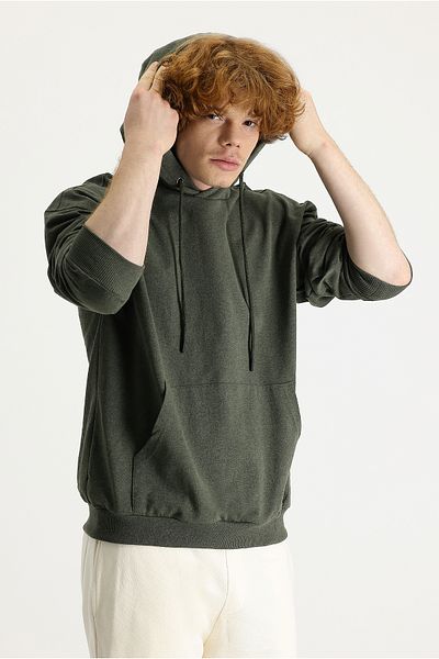 Kiğılı Hooded Oversize Cotton Sweatshirt