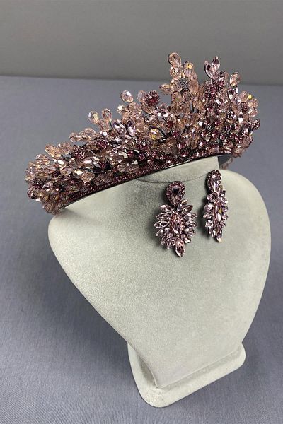 Hayalperest boncuk Beaded Akbahar Bridal Henna Crown