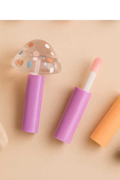 MİNGODAN Mantar Dudak Nemlendirici Parlatıcı & Işıltılı Gloss Sevimli Makeuptime