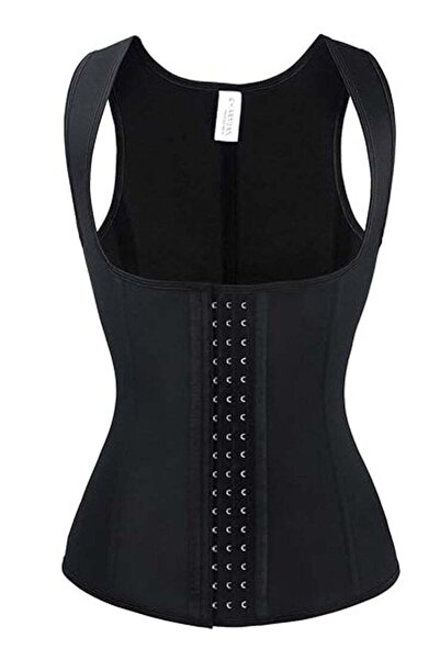 Generic Women's Latex Underbust Waist Training Steel Boned Shapewear Corset Tank Top Slim Waist Trai