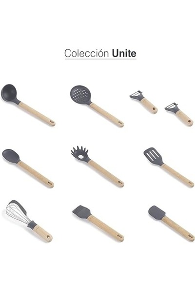 Chefline Nylon Skimmer with Wooden Handle Heat-Resistant Strainer Spoon for Frying & Boiling