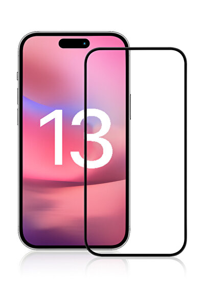 yubu Apple iPhone 13/13 Pro/14/16e Uyumlu Temperli Cam Tam Kaplama, Kırılmaz ...