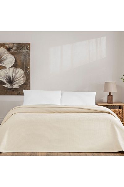 Linens Monty Cotton Double Pike Sand