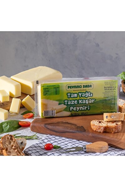 Peynirci Baba Tam Yağlı Taze Kaşar Peyniri 600 gr