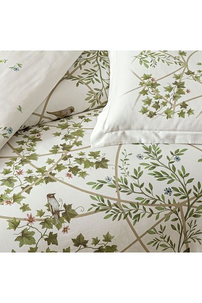 Linens Green Double Sc Windsor Duvet Cover Set