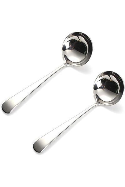 Chefline Fiesta Laddle, 10 inches Resistant Serving Spoon for Soups, Stews & Sauces