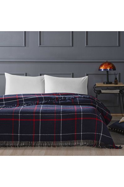 Linens Cove Double Navy Blue Blanket