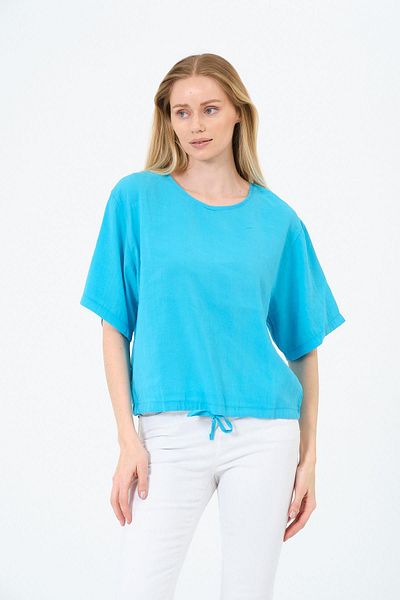 Rich Bluză de damă oversize cu decolteu