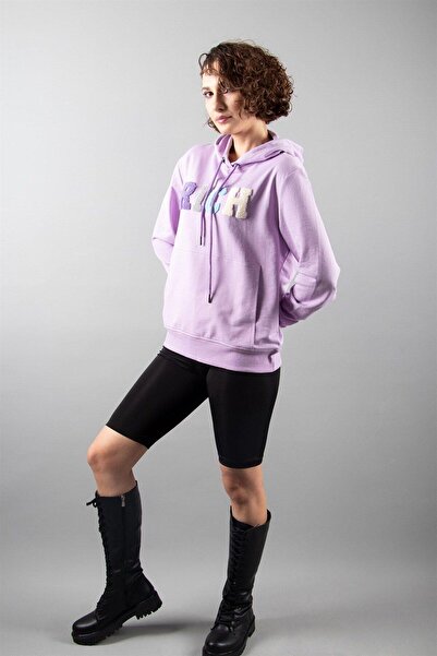 Rich Φούτερ με κουκούλα λιλά 2 κλωστών