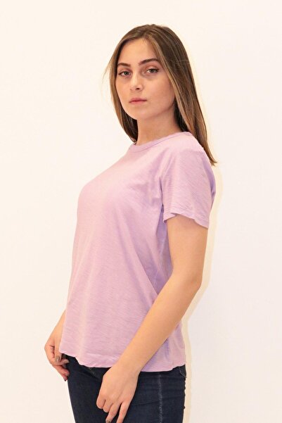 RICH GİYİM Organska majica za bogate žene okrugla kragna T-shirt 100% pamuk