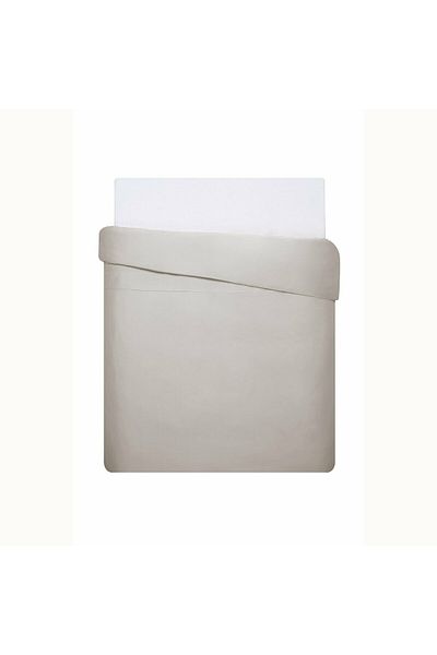 Linens Double Mix&Match Cotton Satin Duvet Cover - Stone Cover