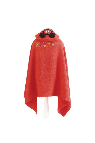 Taç Disney Mickey Cotton Towel Poncho 75X130 cm Red
