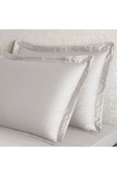 Linens Lyocell 2-Piece Flounce Pillow Case Beige