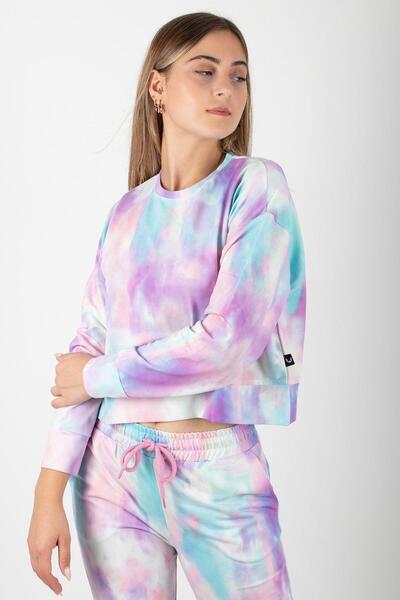 RICH GİYİM Hanorac Crop Batik pentru damă - bogat