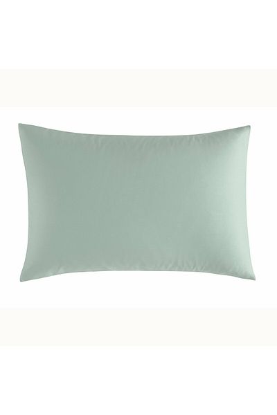 Linens Green Cotton Satin 2-Piece Mix&Match Pillowcase Set