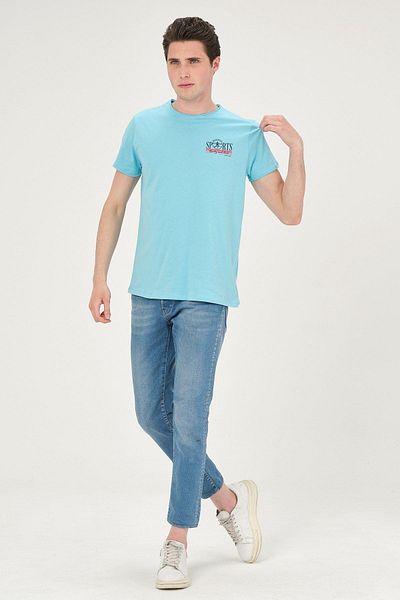 Rich Ανδρικό μπλουζάκι Washed Basic T-shirt 100% βαμβάκι