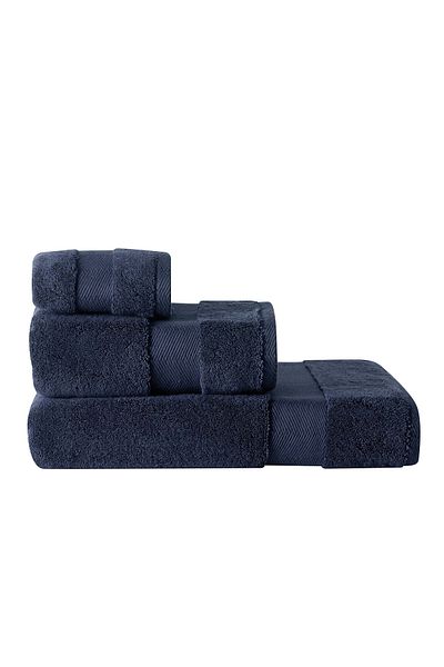 Linens Navy Blue Premium Cotton Face Towel - 50X85 cm